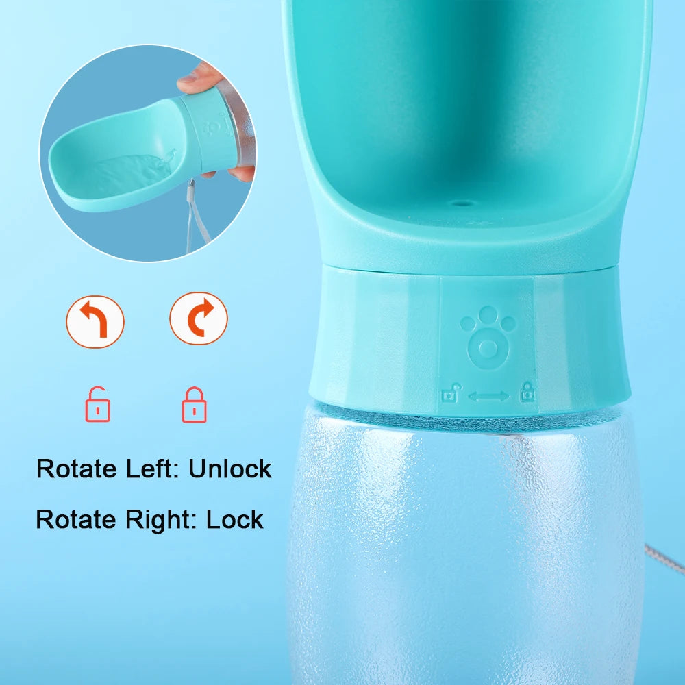 Bouteille d'Eau Portable pour Chien - Distributeur d'Eau pour Animaux de Compagnie, Idéal pour les Promenades et Voyages en Plein Air