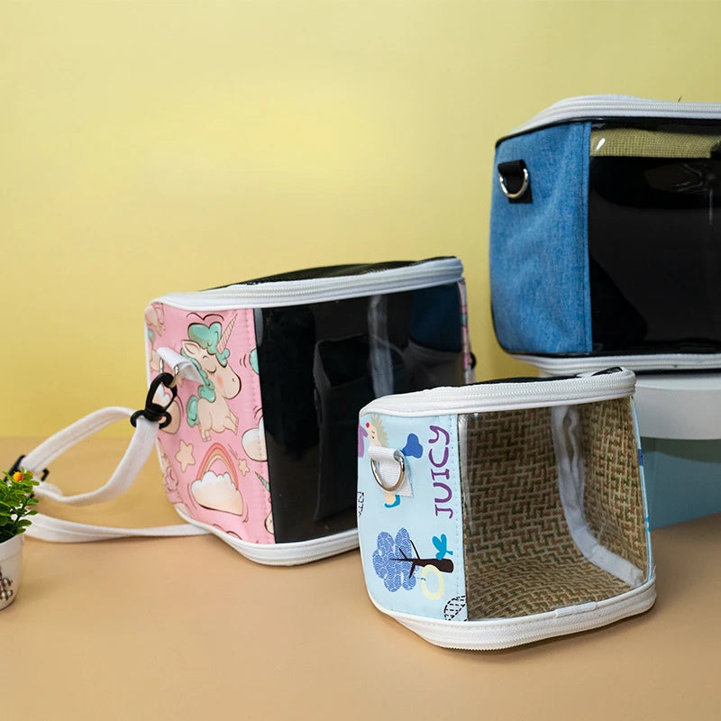 Cage à Oiseaux Portable Respirante – Cage Détachable pour Perroquet, Hamster, Cochon d’Inde, Sac de Voyage Pratique pour Animaux de Compagnie