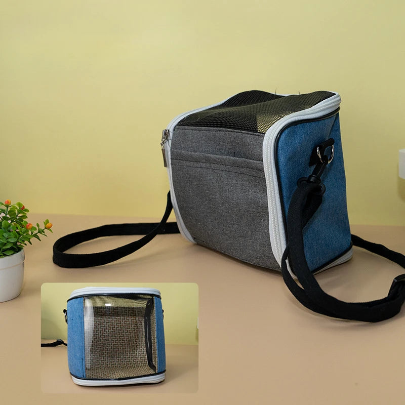 Cage à Oiseaux Portable Respirante – Cage Détachable pour Perroquet, Hamster, Cochon d’Inde, Sac de Voyage Pratique pour Animaux de Compagnie