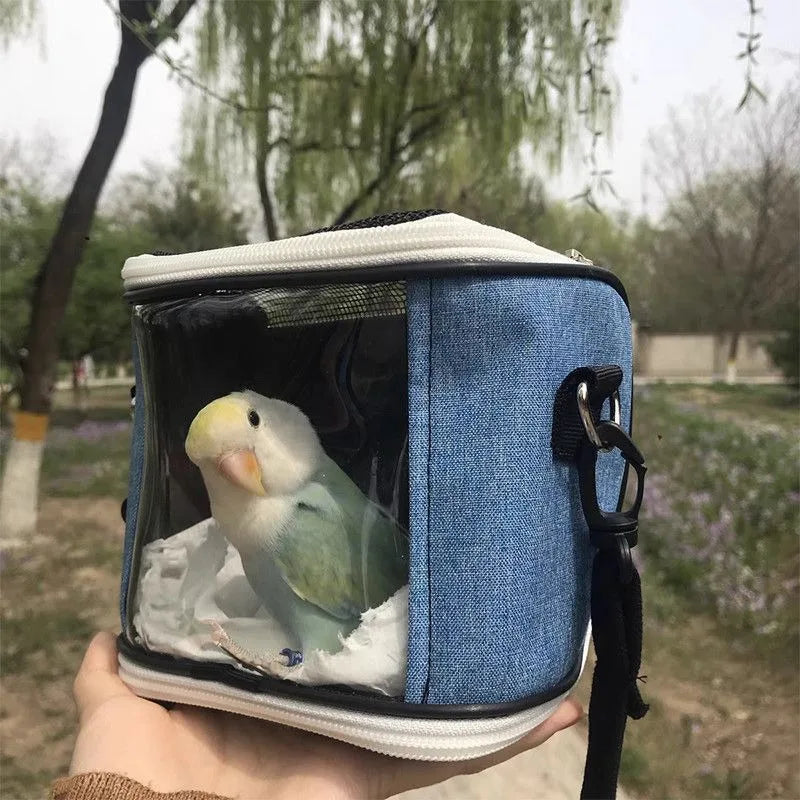 Cage à Oiseaux Portable Respirante – Cage Détachable pour Perroquet, Hamster, Cochon d’Inde, Sac de Voyage Pratique pour Animaux de Compagnie