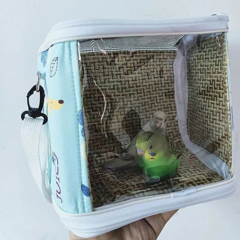 Cage à Oiseaux Portable Respirante – Cage Détachable pour Perroquet, Hamster, Cochon d’Inde, Sac de Voyage Pratique pour Animaux de Compagnie