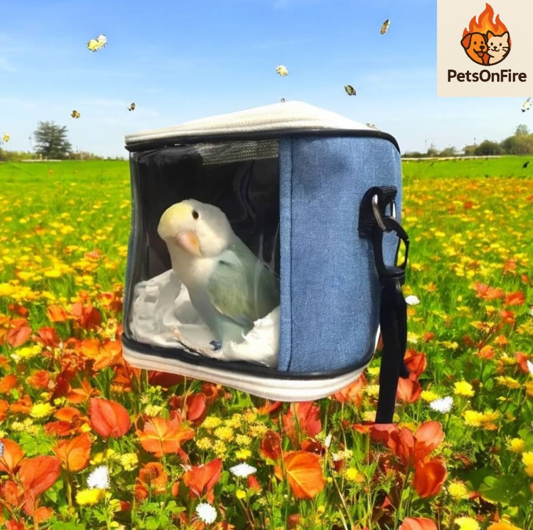 Cage à Oiseaux Portable Respirante – Cage Détachable pour Perroquet, Hamster, Cochon d’Inde, Sac de Voyage Pratique pour Animaux de Compagnie