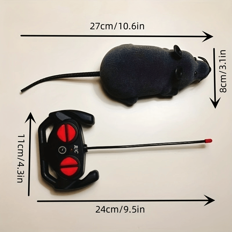 Jouet Souris Télécommandée – Pour Chats & Chiens, Plastique Durable, Fun Assuré !
