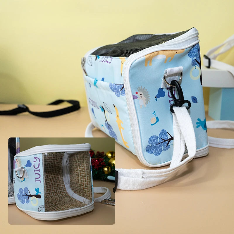 Cage à Oiseaux Portable Respirante – Cage Détachable pour Perroquet, Hamster, Cochon d’Inde, Sac de Voyage Pratique pour Animaux de Compagnie