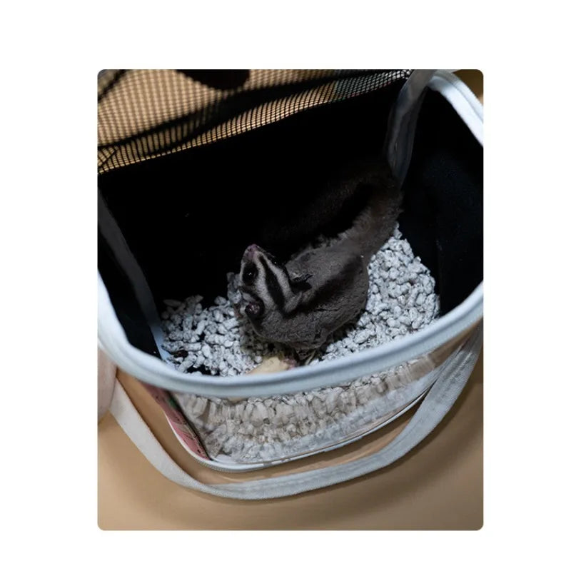 Cage à Oiseaux Portable Respirante – Cage Détachable pour Perroquet, Hamster, Cochon d’Inde, Sac de Voyage Pratique pour Animaux de Compagnie
