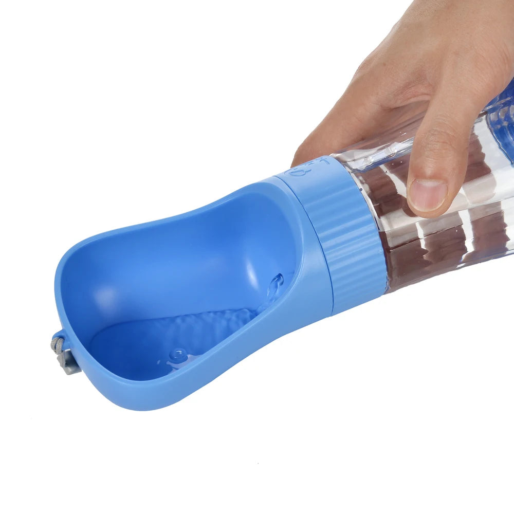 Bouteille d'Eau Portable 2 en 1 pour Chien - Distributeur d'Eau et Récipient Alimentaire, Bol à Boire pour Chiens et Chats